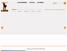 Tablet Screenshot of customblowmolding.com